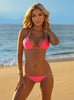 Viva Vegas Neon Peach Bikini Top