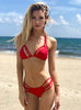Sea Side Siren Red Bikini Top