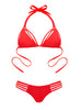 Sea Side Siren Red Bikini Top